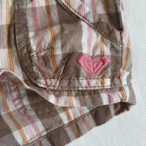 roxy teenie wahine summer plaid beach shorts 18 months baby girl - Picture 2 of 4